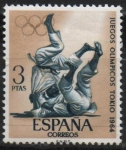 Stamps Spain -  Juegos Olimpicos d´Innsbruck y Tokio (Slalon 