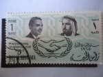 Stamps United Arab Emirates -  Ras Al Khaima - Choque de Manos - Compañeros de los  Emirato Árabes Unidos.