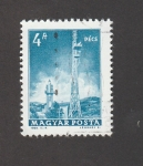Stamps Hungary -  Torre de radio en Pecs