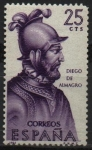 Stamps Spain -  Diego d´Almagro