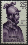Stamps Spain -  Diego d´Almagro