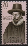 Stamps : Europe : Spain :  Francisco d´Toledo