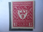 Stamps Germany -  Exposición de Munich - Feria de Alemania en Munich - Alemania, Reino.