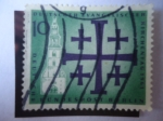 Stamps Germany -  Iglesia Santa María - Cinco Cruces- Congreso de la Iglesia Protestante Alemana. 