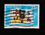 Stamps Australia -  La bandera personal de Australia de su majestad la reina Isabel II