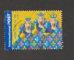 Stamps Australia -  Los tres reyes