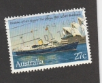 Stamps Australia -  Cumpleaños de Isabrl II, Yate Britannia