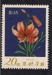 Stamps North Korea -  Flores