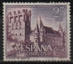 Stamps Spain -  Castillos d´España (Alcazar d´Segovia)