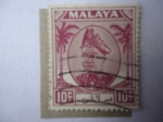 Stamps Malaysia -  Sultan, Hisamudden Alam Shah de Selangor (1898-1960)- Malasia Estados Federales-(Malasia Peninsular)