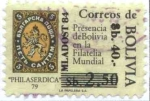 Stamps Bolivia -  Sellos sobrecargados