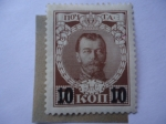 Stamps Russia -  Nicolas II de Rusia (1868-1918) - Último zar - 300 años de la dinastía Romanov.