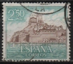 Stamps Spain -  Castillos d´España (Peñiscola Castellon)