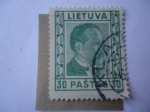 Stamps Lithuania -  Antanas Smetona (1874-1944) politico y Escritor- presidente de Lituania, en 1919-1920. 