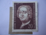 Stamps Germany -  George Wenzeslaus Von Knnobelsdrff (1699-1753) Arquitecto y pintor.