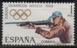 Stamps Spain -  XIX Juegos Olimpicon en Mejico (Tiro)