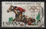 Stamps Spain -  XIX Juegos Olimpicon en Mejico (Hipica)