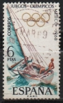 Stamps Spain -  XIX Juegos Olimpicon en Mejico (Vela)