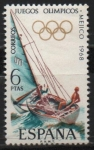 Stamps Spain -  XIX Juegos Olimpicon en Mejico (Vela)