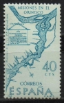 Stamps : Europe : Spain :  Plano d´l´misiones d´Orinoco