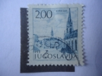 Stamps Yugoslavia -  Plaza del Ayuntamiento  con Catedra, Palacio Municipal