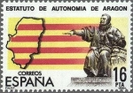 Stamps Spain -  2736 - Estatutos de Autonomía - Aragçon