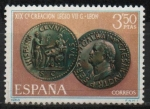 Stamps Spain -  XIX Centenario d´l´Legio VII Gemina, fundadora d´Leon (Moneda d´Galba)