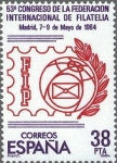 Stamps Spain -  2755 - 53 Congreso de ña Federación Internacional de Filatelia