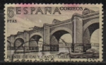 Stamps : Europe : Spain :  Puente d´Cal y Canto sobre el rio Mapocho