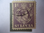 Sellos de America - Santa Lucia -  King George VI (1895-1952)