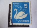 Stamps Japan -  Cisne Cantor (Cygnus olor)