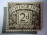 Stamps United Kingdom -  Postage Due - Two Pence - King George V