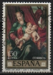 Stamps Spain -  La Virjen con los niños Jesus y Juan