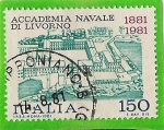 Stamps Italy -  Academia Naval de Livorno