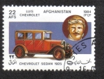 Sellos del Mundo : Asia : Afganist�n : Automóviles, Chevrolet Superior sedan (1925) y Louis Chevrolet