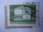 Stamps Romania -  Buzón- Postal-telecomunicaciones.