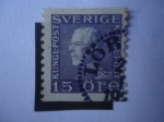 Stamps : Europe : Sweden :  King Gustav V de Suecia (1858-1950)