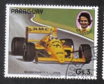 Stamps Paraguay -  Piloto de Fórmula 1, Nelson Piquet, Lotus