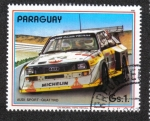 Stamps : America : Paraguay :  Coches de rally, Audi Sport - Quattro