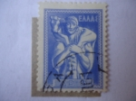 Stamps Greece -  Arte Griego Antiguo - Pastor con Becerro.