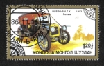 Sellos de Asia - Mongolia -  Automóviles Clasicos, 1913 RussoBaltik, Russia