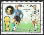 Stamps United Arab Emirates -  Fujeira - Mundial Fútbol Munich 1974