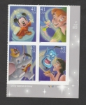 Stamps United States -  Peter Pan y Campanilla