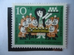 Stamps Germany -  Blanca Nieves y los Siete Enanitos - Serie:Historias de los hermanos Grimm. Alemania, Rep. Federal.