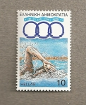 Stamps : Europe : Greece :  Natación