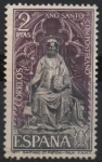 Stamps Spain -  Año Santo Compostelano (Santiago d´Pistoia Italia)