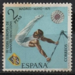 Stamps Spain -  IX Campeonato europeo d´gimnasia masculina (Barra Fija)