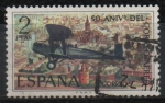 Sellos de Europa - Espa�a -   aniversario d´correo aereo ( De Havilland DH-9