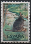 Stamps Spain -  Fauna hispanica (Topo d´Agua)