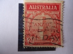 Stamps Australia -  Anzac (Cuerpos del Ejercito Australiano y Neozelandes)-Cenotafio-Conmemoraciones. 